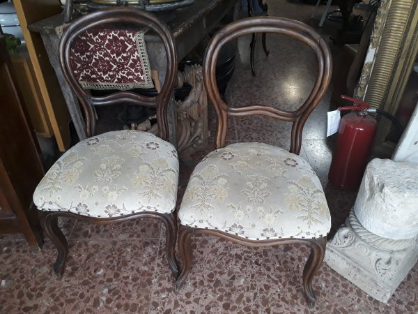 Sedie stile Luigi Filippo rifatte nella metà del 900 