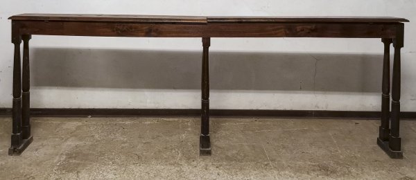Balaustra in legno con mensola piano apribile Italia epoca metà del 900