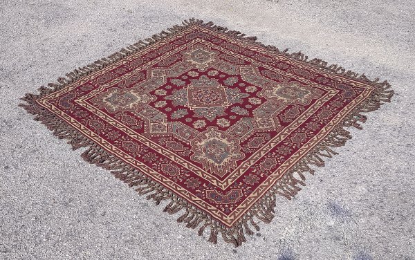 Copritavolo tappeto  in cotone tessuto a telaio con disegni geometrici  primo 900