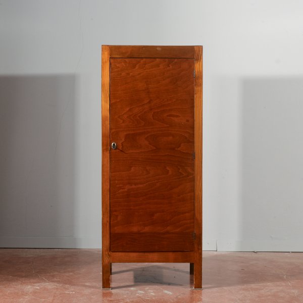 Armadietto stipo con anta in legno di compensato 1940