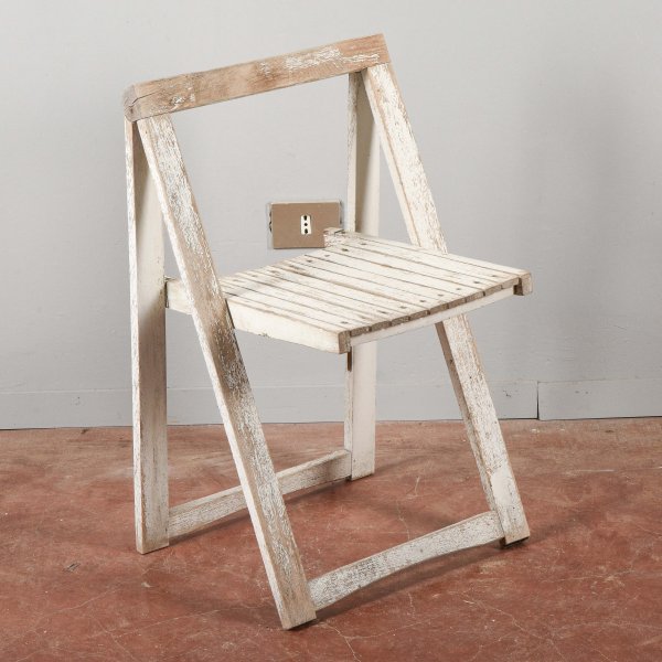 Sedia richiudibile in legno design Aldo Jacober 1960