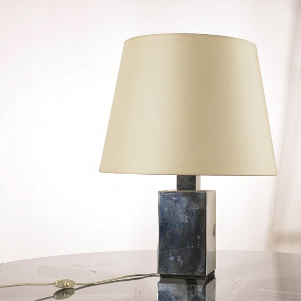 lampada da tavolo in metallo cromato Italia 1970