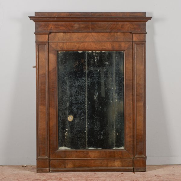 specchio specchiera in  noce epoca Impero