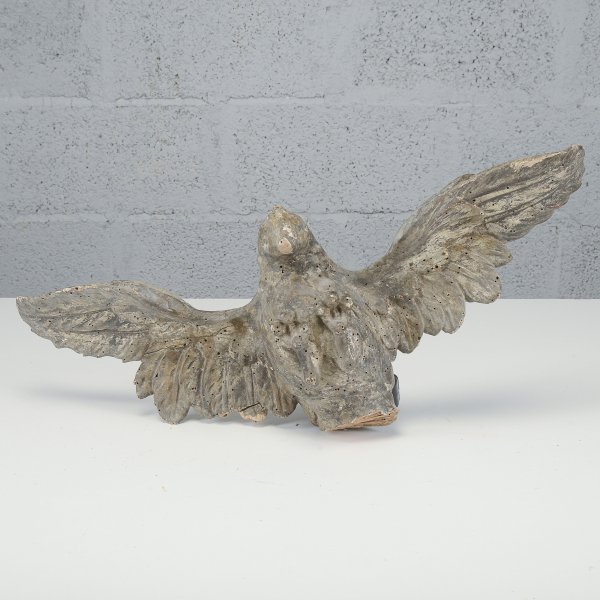 Aquila napoleonica in legno scolpita e intagliata a mano  fine XVIII secolo