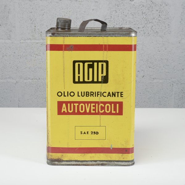 Latta olio lubrificante AGIP 1970