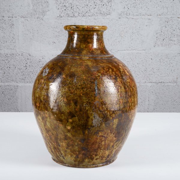 Rustica anfora giara terracotta smaltata Italia inizio XX secolo