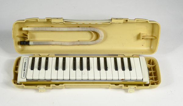 Pianola a bocca con scatola originale Suzuki melodion A-32 produzione  Japan 1960