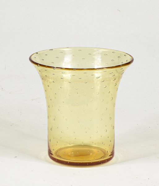 Vaso in vetro soffiato di Murano di Archimede Seguso anni 50 con decori a spirale