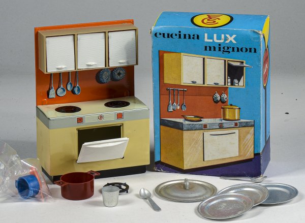 Giocattolo in latta cucina Lux mignon fcs gioco giocattolo da collezione Italia 1950