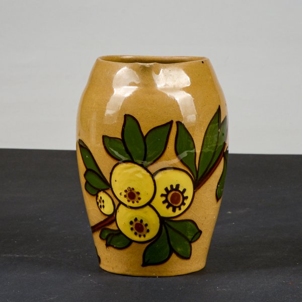 anfora vaso ceramica smaltata firmata g. matricardi ascoli piceno