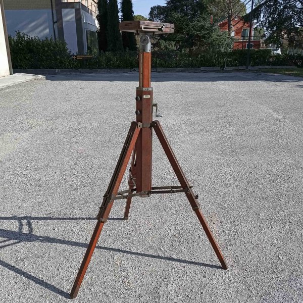 cavalletto colonna a cremagliera da banco ottico ditta fatif