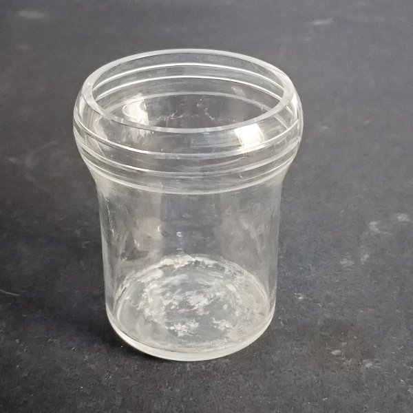 Vaso in vetro con decori geometrici primo 900