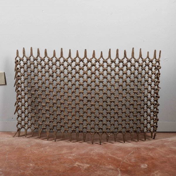 grata in ferro griglia metallo antica