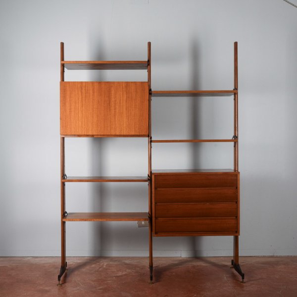 libreria credenza svedese a giorno vintage